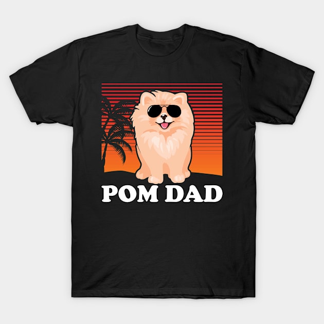 Pom Dad | Dog Owner Pomeranian T-Shirt by Streetwear KKS